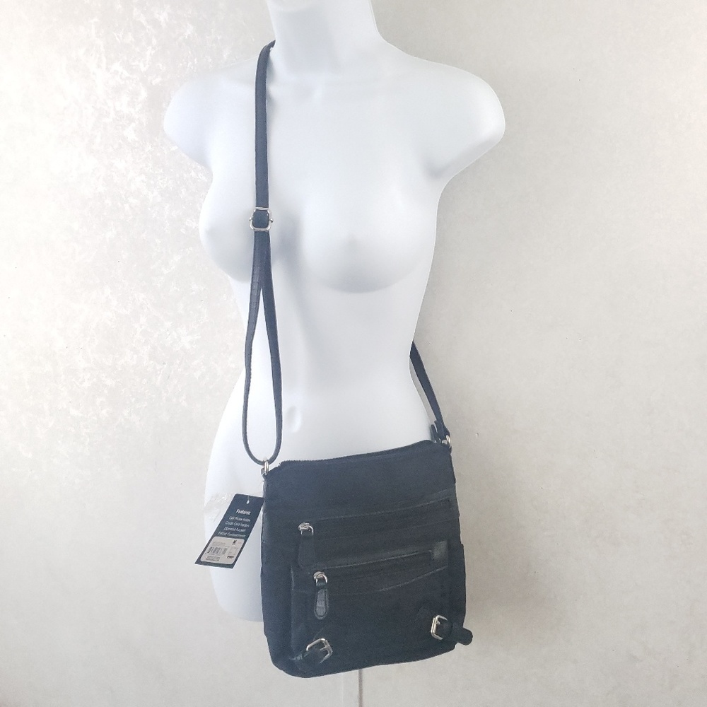 Black & Blue Crossbody Purse